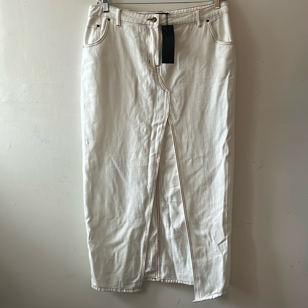 Lioness barbie split maxi denim Jean skirt